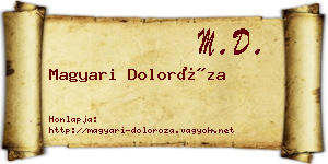 Magyari Doloróza névjegykártya